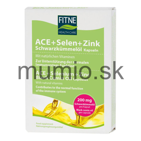 Vitamíny ACE+Selén+Zinok +Čierna rasca olej 60kps.